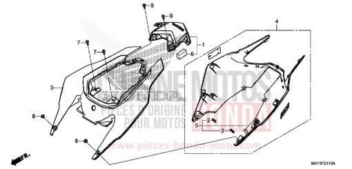 REAR COWL CBR1000S2H de 2017